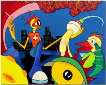 CITY&nbsp;BUGABOO von Anil Kohli (www.berliner-malerei.de)